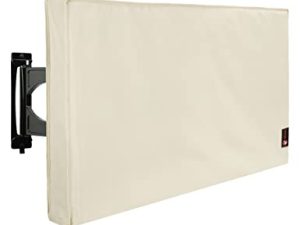 iBirdie Outdoor Waterproof and Weatherproof TV Cover for 28 to 32 inch Outside Flat Screen TV - Beige Cover Size 29''W x 19''H x 5.5''D