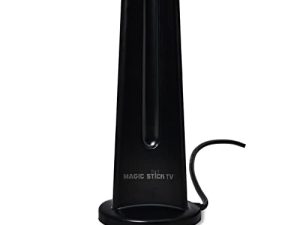 Magic Stick TV MS-60MAX Amplified Indoor TV Antenna for Smart TV - Signal Booster upto 50 Miles Table Top