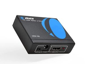 4K 1 in 2 Out HDMI Splitter by OREI - Ultra HD 4K @ 30 Hz 1x2 V. 1.4 HDCP