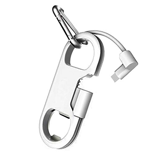 iPhone Charge Lightning Cable + Keychain + Bottle Opener + Aluminum Carabiner iPhone Charge Lightning Cable + Keychain + Bottle Opener + Aluminum Carabiner