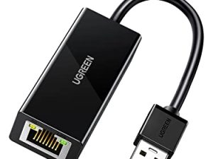 UGREEN Ethernet Adapter USB to 10 100 Mbps Network Adapter RJ45 Wired LAN Adapter for Laptop PC Compatible with Nintendo Switch Wii Wii U MacBook Chromebook Surface Windows macOS Linux Black