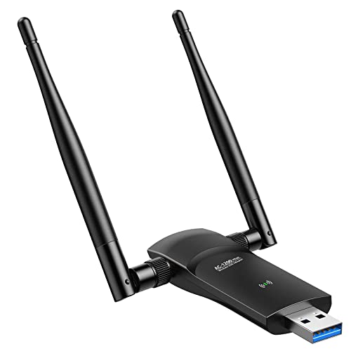 L-Link USB WiFi Adapter for PC: 1200Mbps Dual 5Dbi Antennas 5G/2.4G USB Wireless Network Adapter for Desktop Laptop - WiFi Dongle Supports Windows 10/8/8.1/7/Vista/XP/Mac OS(Black) L-Link USB WiFi Adapter for PC: 1200Mbps Dual 5Dbi Antennas 5G/2.4G USB Wireless Network Adapter for Desktop Laptop - WiFi Dongle Supports Windows 10/8/8.1/7/Vista/XP/Mac OS(Black)