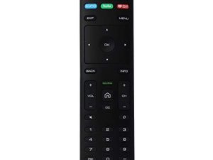 Vizio Remote Control (XRT136) with Vudu/Netflix/Prime Video Hotkeys - Black