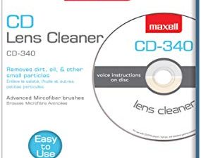 Maxell Safe and Effective Feature CD Player and Game Station Compact Disc Cleaner CD-340 190048 CD/CD-ROM Laser Lens Cleaner - CD Lens Cleaner