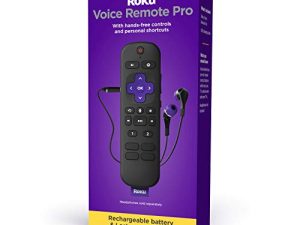 Roku Voice Remote Pro | Rechargeable voice remote with TV controls