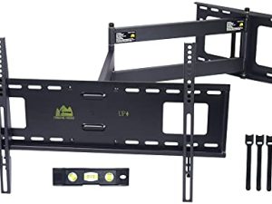 FORGING MOUNT Long Extension TV Mount Full Motion Wall Bracket with 42 inch Long Arm Articulating TV Wall Mount for 37 to 80 Inch Flat/Curve TVs