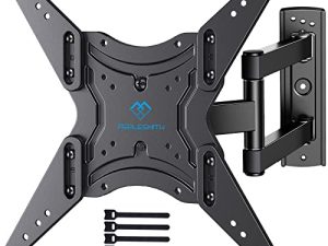 PERLESMITH Full Motion TV Wall Mount for 26-55 Inch TVs with Articulating Arms Swivels Tilt Extension - Wall Mount TV Brackets VESA 400x400 Fits LED LCD OLED 4K TVs Up to 88 lbs