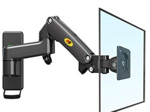 NB North Bayou TV Monitor Wall Mount Bracket Full Motion Articulating Swivel for 17-35" Monitors (Load Capacity from 4.4 to 22lbs) Double Extension F150-B