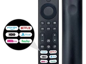 Replacement Remote Control Compatible with All Insignia Fire TV and Toshiba Fire/Smart TVs (No Voice Function)