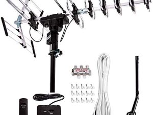 [Newest 2020] Five Star Outdoor Digital Amplified HDTV Antenna - up to 200 Mile Long Range