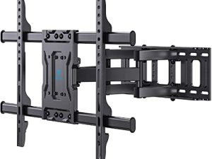 PERLESMITH Full Motion TV Wall Mount for Most 37-84 Inch Flat Curved Screen