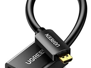 UGREEN 4K Micro HDMI to HDMI Adapter Male to Female Cable HDMI 2.0 4K@60Hz HDR 3D Dolby 18Gbps High Speed Compatible with GoPro Hero 7 6 Raspberry Pi 4 Sony A6000 Camera Retroid Pocket 2+