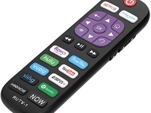 Replacement Remote Control for All Roku TV Brands [Hisense/TCL/Sharp/Insignia/ONN/Sanyo/LG/Hitachi/Element/Westinghouse] w/ 12 Shortcut Keys [NOT for Roku Stick]
