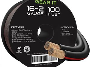 GearIT Pro 16 AWG Gauge Speaker Wire Cable