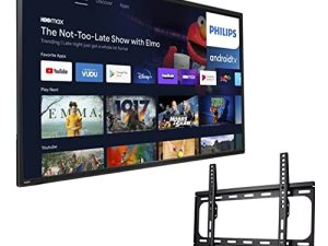 PHILIPS 50-Inch Class 4K Ultra HD 2160p Android Smart LED TV HDR10 Bluetooth Chromecast & Google Assistant Built-in + Free Wall Mount (No Stands) 50PFL5766/F7 (Renewed)
