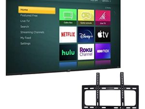Hisense 50-Inch Series 4K UHD Smart TV with HDR Gaming Mode DTS Studio Sound Compatible with Alexa & Google Assistant + Free Wall Mount (No Stands) 50R6E3 (Renewed)
