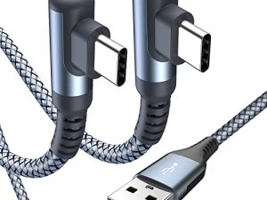 sweguard USB C Cable Right Angle [2-Pack