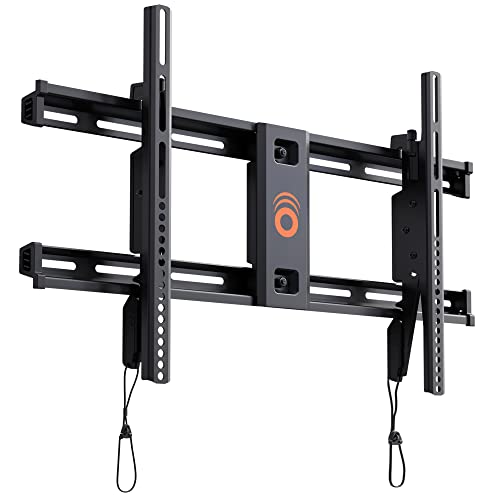 ECHOGEAR Wall Mount for TVs Up to 90" - Low Profile Design Holds Your TV Only 2.25" from The Wall - Fast Install with Template & You Can Level After Mounting - Pull Strings for Easy Cable Access ECHOGEAR Wall Mount for TVs Up to 90" - Low Profile Design Holds Your TV Only 2.25" from The Wall - Fast Install with Template & You Can Level After Mounting - Pull Strings for Easy Cable Access