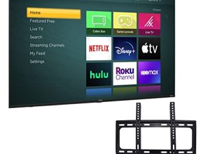 Hisense 43-Inch Class 4K UHD LED LCD Smart TV HDR R6 Series DTS Studio Sound Works with Motion Rate 120 + Free Wall Mount Google Assistant (No Stands) 43R6E3 (Renewed)