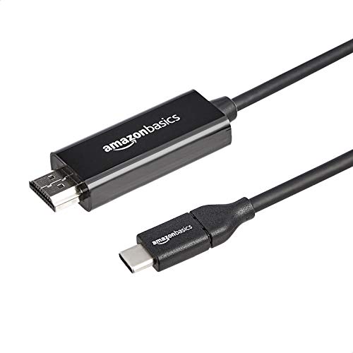 Amazon Basics USB-C to HDMI Cable Adapter (Thunderbolt 3 Compatible) 4K@30Hz - 3-Foot Amazon Basics USB-C to HDMI Cable Adapter (Thunderbolt 3 Compatible) 4K@30Hz - 3-Foot