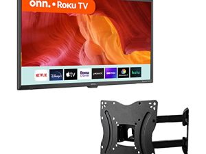 Onn. 100012589 32” Class HD (720P) LED Smart TV Includes Wall Mount 2020 Model ( No Leg Stands) (Renewed)