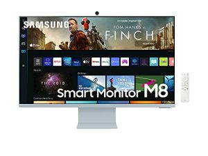 SAMSUNG M8 Series 32-Inch 4K UHD Smart Monitor & Streaming TV with Slim-fit Webcam for PC-Less Experience