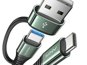 AINOPE USB C to USB C Cable 60W 10FT Type C Charger Fast Charging iPad Pro Charger Cable Durable Nylon Braided Type C to Type C Cable for iPad Pro/AIR/Mini 6 MacBook Galaxy S22 21 S10 Note