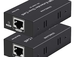 HDMI Extender 196ft HDMI Over Single Cat5E/6/7 HDMI Repeater HDMI Balun Sender Transmitter Receiver Support 1080p 3D HDMI 1.4a HDCP EDID