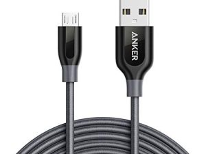 Anker Powerline+ Micro USB (10ft) The Premium Durable Cable [Double Braided Nylon] for for Samsung Galaxy S7 Edge S6 S5 S2
