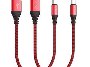 Short USB C Cable(0.5ft 2-Pack)