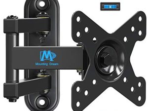 Mounting Dream UL Listed Full Motion Monitor Wall Mount TV Bracket for 10-26 Inch LED