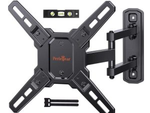 Perlegear TV Wall Mount for 13-42 inch Flat or Curved TVs & Monitors up to 55 lbs