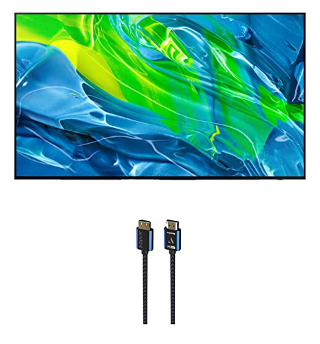 SAMSUNG QN55S95BAFXZA 55" Quantum OLED HDR UHD 4K Smart TV with an Austere 5S-4KHD2-2-5M V-Series 2.5m Premium 4K HDR HDMI Braided Cable (2022) SAMSUNG QN55S95BAFXZA 55" Quantum OLED HDR UHD 4K Smart TV with an Austere 5S-4KHD2-2-5M V-Series 2.5m Premium 4K HDR HDMI Braided Cable (2022)
