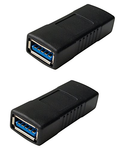 USB 3.0 Female to Female Extension Connector Adapter (2 Pack) USB 3.0 Female to Female Extension Connector Adapter (2 Pack)