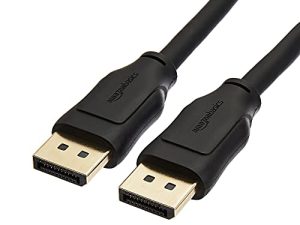 Amazon Basics 8K DisplayPort to DisplayPort 1.4 Cable with 4K@120Hz