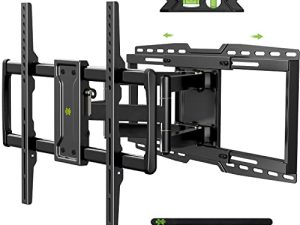 USX MOUNT Full Motion TV Wall Mount Bracket fits for 32-90" TVs Holds up to 150lbs with Sliding Design for TV Centering