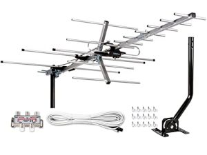 [Newest 2020] Five Star Yagi Satellite HD TV Antenna up to 200 Mile Range