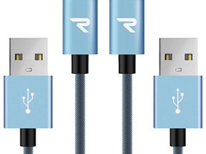 RAMPOW Braided Micro USB Cable [2-Pack 3.3ft]