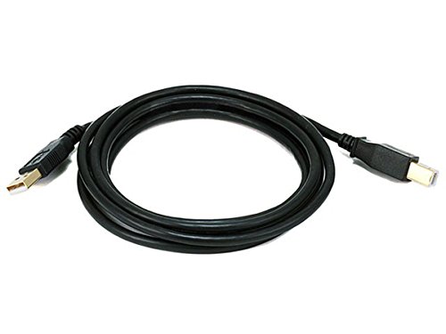 Monoprice 6-Feet USB 2.0 A Male to B Male 28/24AWG Cable (Gold Plated) (105438) Monoprice 6-Feet USB 2.0 A Male to B Male 28/24AWG Cable (Gold Plated) (105438)