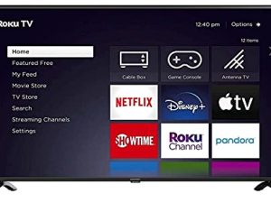 Element 50" 4K 2160p Roku Smart LED TV with HDR - E4AA50R (Renewed)