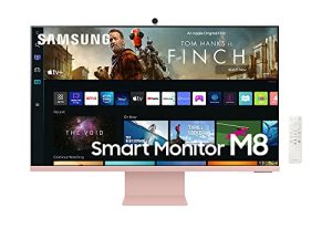 SAMSUNG M8 Series 32-Inch 4K UHD Smart Monitor & Streaming TV with Slim-fit Webcam for PC-Less Experience