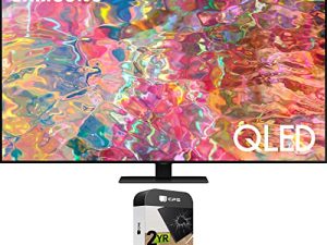 SAMSUNG QN75Q80BAFXZA 75 Inch QLED 4K Smart TV 2022 Renewed Bundle with 2 YR CPS Enhanced Protection Pack