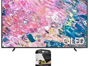 SAMSUNG QN60Q60BAFXZA 60 inch QLED 4K Quantum Dual LED HDR Smart TV 2022 (Renewed) Bundle with 2 YR CPS Enhanced Protection Pack