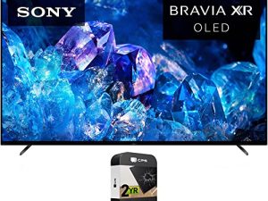Sony XR77A80K Bravia XR A80K 77 inch 4K HDR OLED Smart TV 2022 Model (Renewed) Bundle with 2 YR CPS Enhanced Protection Pack