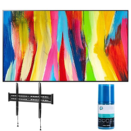 LG OLED48C2PUA 48" 4K Ultra High Definition OLED Smart TV C2P Series with a Walts FIXED-MOUNT-43-90 TV Mount for 43-90 Inch Compatible TVs and Walts HDTV Screen Cleaner Kit (2022) LG OLED48C2PUA 48" 4K Ultra High Definition OLED Smart TV C2P Series with a Walts FIXED-MOUNT-43-90 TV Mount for 43-90 Inch Compatible TVs and Walts HDTV Screen Cleaner Kit (2022)