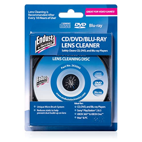 Endust for Electronic (262000) DVD/CD Laser Lens Cleaner Disc for CD/DVD Endust for Electronic (262000) DVD/CD Laser Lens Cleaner Disc for CD/DVD