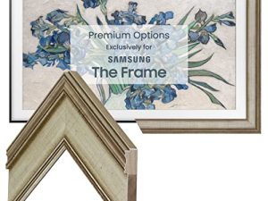 Deco TV Frames - Warm Silver Smart Frame Compatible ONLY with Samsung The Frame TV (55"