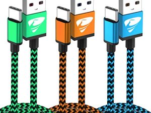 Aioneus 3Pack 6ft USB C Cable 3A Fast Charge