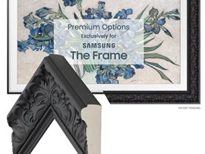 Deco TV Frames -Tuscan Matte Black Compatible ONLY with Samsung The Frame TV (Fits 2017-2020 Frame TV