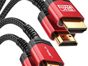 8K HDMI Cables 2.1 10FT 2-Pack,JSAUX 48Gbps 8K & 4K Ultra High Speed Cords(8K@60Hz 7680x4320